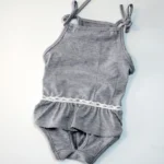 Gray Navy Blue Dog Physiological Pants For Girls Sling Vest Jumpsuit Pajamas Briefs Panties Washable Durable Dog Shorts S M L XL - Image 2