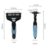 3 In 1 Pet Deshedding Brush Dog Hair Remover Pet Fur Knot Cutter Puppy Cat Comb Brushes Dogs Grooming Shedding Supplies - Image 4
