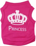 Princess Crown Dog Shirts Vest, Puppy Summer Dog Clothes for Small Dogs, Puppy Cat T Shirt Pet Apparel - Image 2