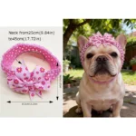 50PCS Bulk Pet Dog Bowties Dot Solid Flower Spring Small-Middle-Large Dog Bow Tie Collar Elastic Band Dog Grooming Supplies - Image 6