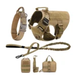 Large Dog Harness And Leash Set Pet German Shepherd Malinois Training Walking Vest Dog Harness And Collar For Medium Large Dogs