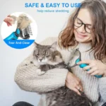 2in1 Stainless Pet Deshedding Brush Dog Hair Remover Pet Fur Knot Cutter Puppy Cat Comb Brushes Dogs Grooming Shedding Supplies - Image 6