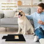 Dog Nail Scratch Board Nail Trim Pad Pull-Out Wooden Pet Scratching Board Toy Built-in Treat Box Dog Sandpaper Board Scratcher - Image 6