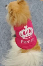 Princess Crown Dog Shirts Vest, Puppy Summer Dog Clothes for Small Dogs, Puppy Cat T Shirt Pet Apparel - Image 4