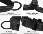Tactical No-Pull Dog Harness for Large Breed: Heavy-Duty Vest with Reflective Strip, Adjustable & Padded for Control and Pullers - Image 5