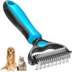 2in1 Stainless Pet Deshedding Brush Dog Hair Remover Pet Fur Knot Cutter Puppy Cat Comb Brushes Dogs Grooming Shedding Supplies - Image 2