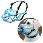 Pet Dog Basket Muzzle Upgraded Soft Breathable Cage Muzzle Adjustable Dog Mouth Guard Anti-Bark Biting for Small Large Dogs - Image 9