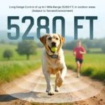 JANPET Dog Training Collar with Remote Control 1600Meters, Flashing Beacon Lights Rechargeable Waterproof Dog Collar - Image 2