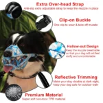 Pet Dog Basket Muzzle Upgraded Soft Breathable Cage Muzzle Adjustable Dog Mouth Guard Anti-Bark Biting for Small Large Dogs - Image 4
