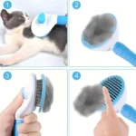 Self-Cleaning Pet Slicker Brush One-Click Cat Dog Hair Remover Professional Grooming Comb for Long/Short Fur Pets Supplies - Image 2