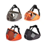 AtorseTM Pet Dog Muzzle Breathable Mesh Bulldog Mouth Mask Anti-Bite Anti-Lick For French English Bulldog - Image 3