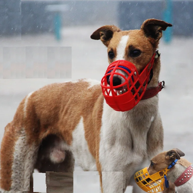 kf-H2f0bbf55966947b78349339a66d86261L Pet Dog Muzzle Breathable Basket Muzzle Large Dogs Stop Biting Barking Chewing For Greyhound Gree Whippet Dogs supplies - Image 1