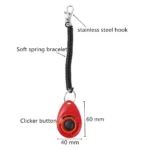 Dog Training Clicker Pet Cat Plastic New Dogs Click Trainer Aid Tools Adjustable Wrist Strap Sound Key Chain Dog Supplies - Image 2