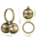 Cat Dog Collar Bells Brass Bells For Collar Dog Charm Bells Pet Pendant with Key Rings For Collars Necklace Pet Accessories - Image 2