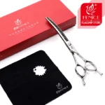 Fenice 7.0/7.5 inch Professional Dog Grooming Shears Curved Thinning Scissors for Dog Face Body Cutiing JP 440C High Quality - Image 5