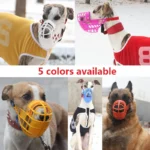 Pet Dog Muzzle Breathable Basket Muzzle Large Dogs Stop Biting Barking Chewing For Greyhound Gree Whippet Dogs supplies - Image 2