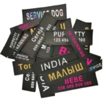 2 PCS Custom Dog Name Tag Harness ID Label Personalized Reflective Colorful DIY Name Logo Chest Strap Harness Collar Tag - Image 3