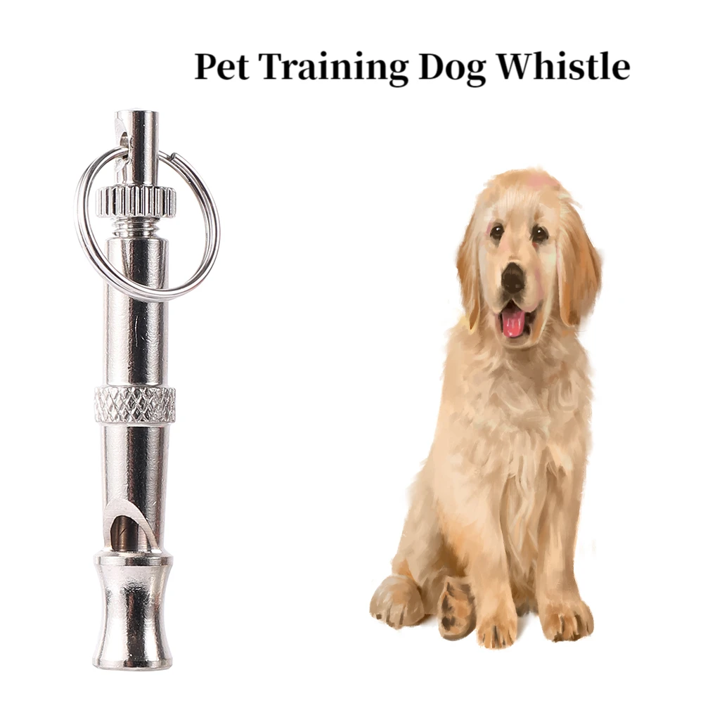 kf-S025b847500434c998f84f18c8a0944a4B 1PC Training Puppy Pet Dog Whistle Two-tone Ultrasonic Flute Stop Barking Ultrasonic Sound Repeller Cat Keychain - Image 1