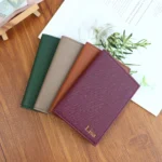 Customized letter PU leather passport holder ID protection case, loose change bank card storage bag, travel passport bag - Image 3