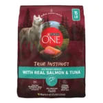 High Protein Dry Dog Food for Adult Dogs with Muscle Support Formula Featuring Salmon and Tuna 15 lb Bag