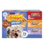 Purina Gravy Shreds Wet Cat Food with Beef Chicken Turkey Cheese in 5.5 oz Can