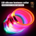 3 Modes Usb Dog Luminous Charge Collar Led Cat Dogs Collars Detachable Night Led Glow Dog Loss Prevention Collar Pet Accessories - Image 2