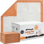 Dog Training Pads with Attractant, 5 Count Travel Pack Puppy Pee Pads, 22 x 24 Inch Disposable Portable Potty Pads, Leakproof Wa
