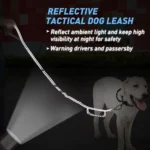 Tactical Dog Leash Heavy Duty for Medium Large Dogs Strong Bungee No Pull Dog Leash with Padded Double Handle and Car Seatbelt - Image 4
