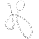 Stainless Steel Parrot Chain Leash Bird Foot Harness for Outdoor Flying Training Portable Lightweight Rust Resistant Wear Proof
