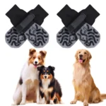 4-Pack Anti-Slip Dog Socks, Prevent Licking and Biting of Hard Wooden Floors, Strong Grip, Paw Protection, Anti-Scratch, Double-Sided Anti-Slip Dog Socks