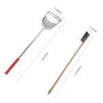 2Pcs Telescopic Handle Bird Cage Cleaning Brush and Shovel Set for Parrot Pet Cage Maintenance Deep Clean Comfortable - Image 5