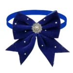 50/100PCS Diamond Bows For Dogs Bowties Plush Pet Grooming Small Dog Cat Bow Ties Neckties Adjustable Dog Weeding Party Supplies - Image 2