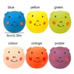 Pet Biting Toys Cartoon Latex Squeaky Dog Toys Soft Bite Resistant Pig Pet Squeaky Toys Colorful Doy Molar Self Happy - Image 5