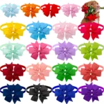 50pcs Dog Bowtie Dot Solid Bow Tie Collar For Small Dogs For Dog DIY Bowties Necktie Pet Grooming Accessories For Small Dogs - Image 6