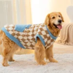 Dog Clothes for Big Dogs Winter Warm Dog Vest Fleece Dog Coat Pet Dog Hoodies Golden Retriever Collie Medium Large Dog Costume - Image 5