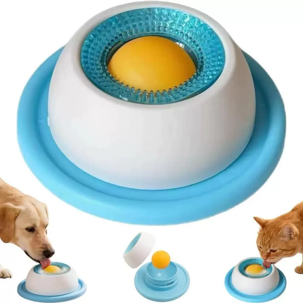 kf-S112103532280414b8dd5b9a7a7d7cf581 Pet Lickable Plate Wet Food Snacks Yogurt Lickers Slow Food Consumption Energy Consumption, Suitable for Cats and Dogs. - Image 1
