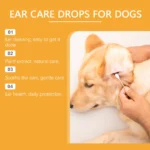 Dog Ear Care Drops Relieve Itching Dandruff Reduce Odor Anti-Fungals Earwax Remover No Irritating Pet Ear Cleaner Liquid 60ml - Image 6