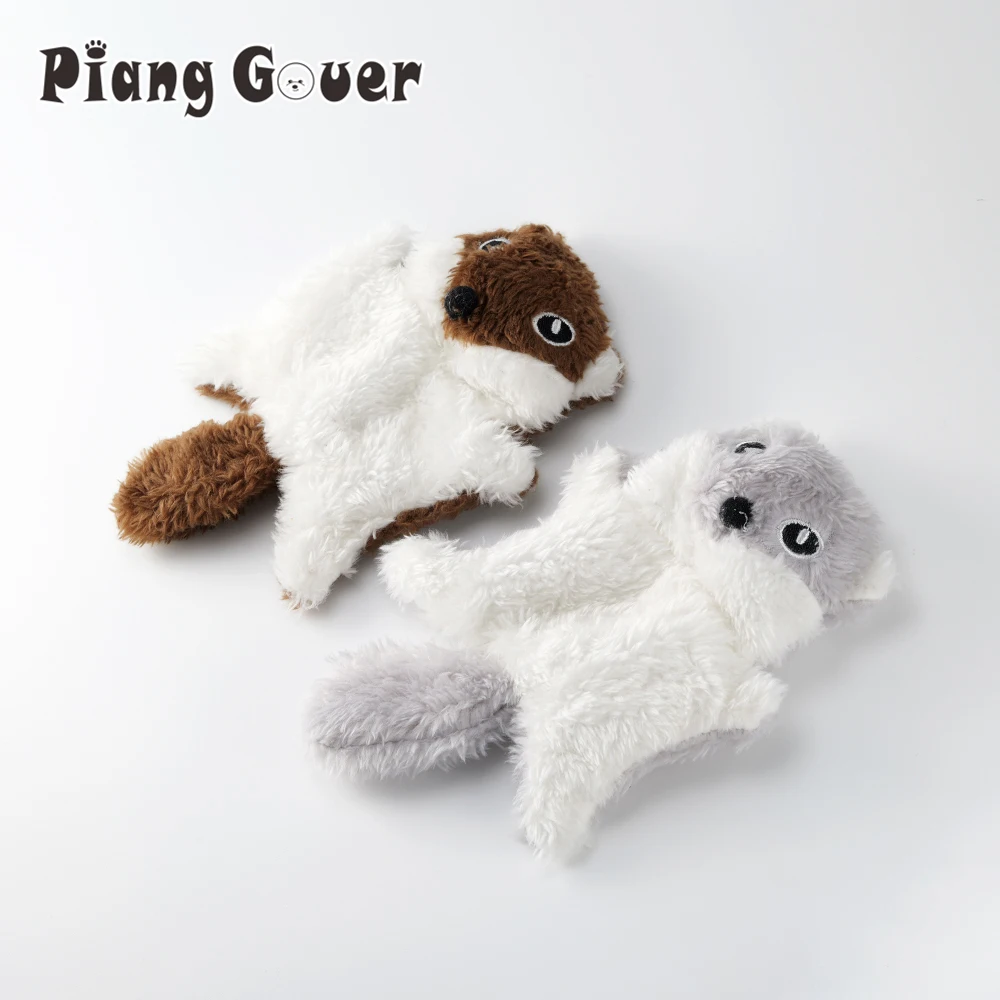 kf-S126215f7cb33479992962335353fd27a1 Cat Toy Plush Small Squirrel Pet Toy Interaction Kitty Toy Squeak Pet Supplies - Image 1