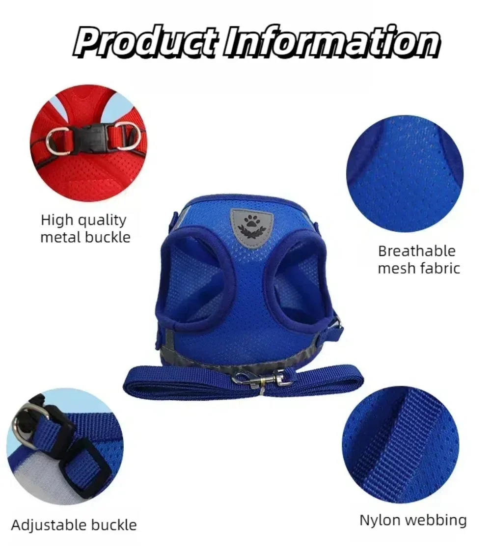 Cat Harness Lead Leash Set
