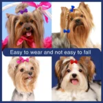 20pcs Cute Pet Dog Hair Bows Solid Grooming Bows with Rubber Band Gifts for Small Dogs Hand-made Headwear Dog Supplies - Image 3