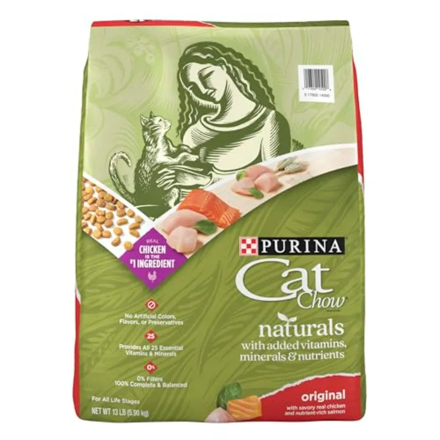 kf-S1495f103b37f4c92b513bf8917e94049v Naturals With Added Vitamins, Minerals and Nutrients Dry Cat Food, Naturals Original - 13 lb. Bag - Image 1