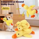 Dog toy plush companion sleeping duck bite resistant teeth to relieve boredom of little yellow duck pet interactive pet supplies - Image 2
