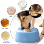 Pet Slow Licking Bowl For Dogs Cats Anti-Choking Dog Bowl Liquid Treats Bone Yogurt Healthy Pet Slow Food Feeder Dog Accessories