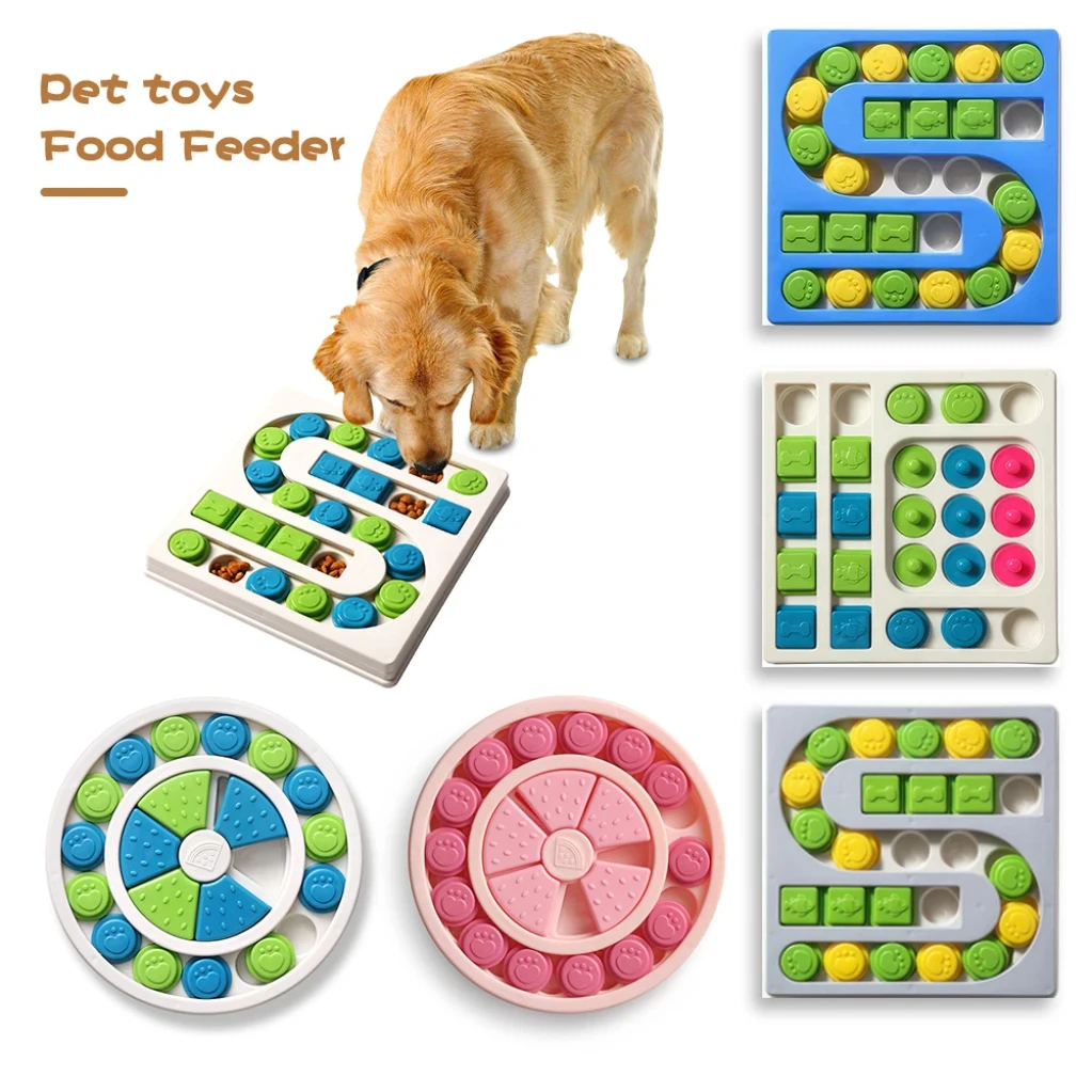 kf-S1785f831b7f54133b2db61316a1ac72eq Dog Puzzle Toys Slow Feeder Interactive Puppy Increase IQ Training Game Food Dispenser Slowly Eating NonSlip Bowl Pet Dogs Toy - Image 1