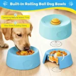 Anti-Choking Slow Feeder Dog Bowl Non-Slip 3/4 Cup - Lick Toy for Liquid Treats Bone Broth Yogurt Pet Dogs Accessories