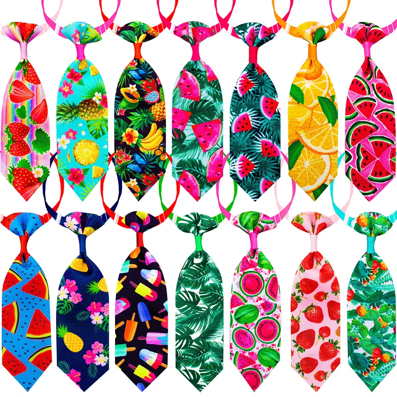 kf-S18b8725261a4409abb1a33af1d45ed72b 50/100pcs Dog Accessories Small Dog Neckties Pet Supplies Pet Dog Cat Bowties Dogs Ties For Dogs Pets Grooming Products - Image 1
