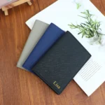 Customized letter PU leather passport holder ID protection case, loose change bank card storage bag, travel passport bag - Image 4