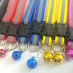 Reflective Cat Collar Adjustable Buckle Neck Ring Necklace Bell Pet Products Safety Nylon Colla collar para gatos - Image 2