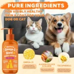 8.5 Fl Oz Omega-3 Blend Pollock+Salmon Oil Supplements for Dog Cat Omega 3 Wild Alaskan Fish Oil Supplement for Pets Health Care - Image 2