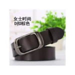 100cm 105cm 110cm 115cm Men Women Genuine Leather Belt Pure Color Red Belts Top Quality Jeans Casual All Match Pin Buckle 2025 - Image 3